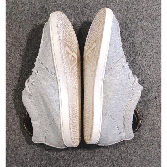 Roxy Women's Minnow Wally Mid Top Lace Up Jersey Shoe Gray Size 8 - Picture 11 of 16